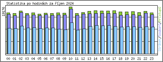 Statistika po hodin�ch